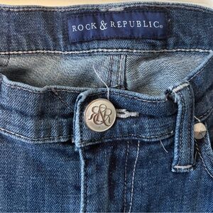 Rock & Republic Junior’s dark wash denim jeans.